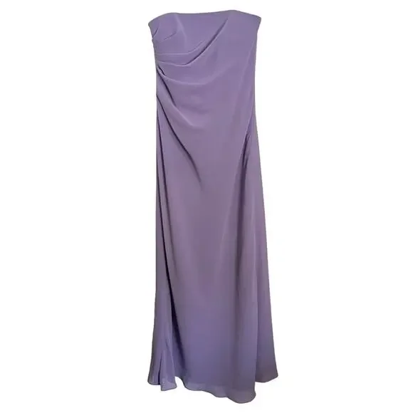 After Six | Dresses | Nwt After Six Strapless Maxi Dress Ruched Lavender  Purple Gown Formal Size 6 | Poshmark
